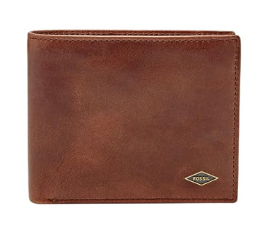 Fossil Geldbörse für Herren Ryan, Leder Bifold Dunkelbraun 11,4 cm x 2,5 cm B x 9,5 cm H ML3736201 im Sale